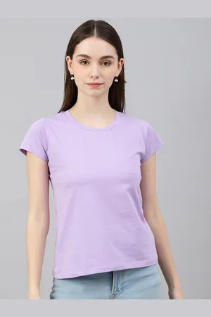 Color Capital Women Lavender T-shirt