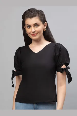 Globus Women Black Solid Top