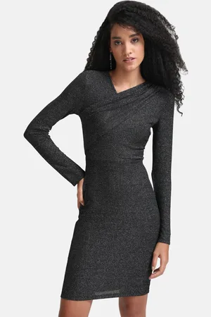 Kazo Women Black Bodycon Dress