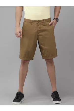 U.S. Polo Assn. U S Polo Assn Men Khaki Slim Fit Pure Cotton Chino Shorts