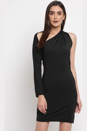 iki chic Black Scuba Bodycon Dress