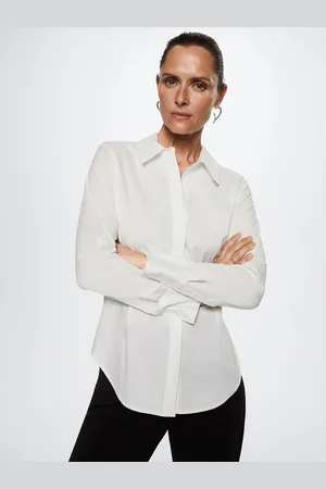 MANGO Women White Casual Shirt