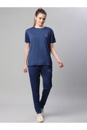 VIMAL JONNEY Women Blue Solid Tracksuits