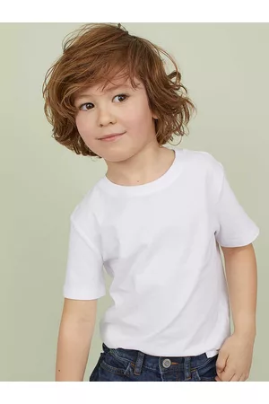 H&M HM Boys White Solid 3-Pack Pure Cotton T-shirts
