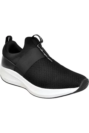 Allen Cooper Men Black Mesh Running Shoes