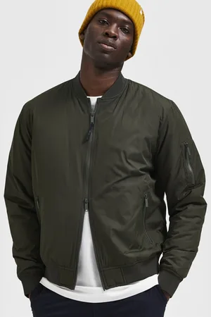 SELECTED Men Green Solid Bomber Jacket