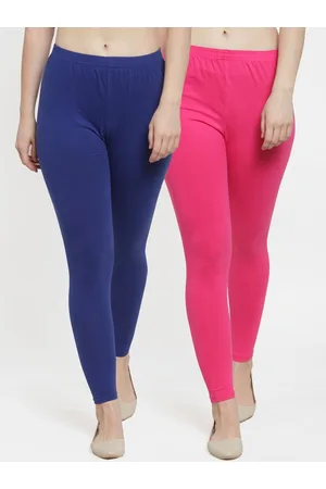 Jinfo Women Pack Of 2 Solid Ankle-Length Leggings