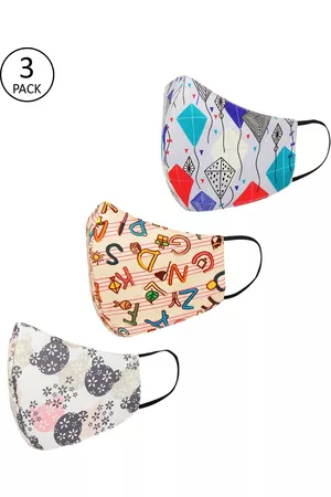 Tossido Kids Pack Of 3 3-Ply Reusable Outdoor Masks