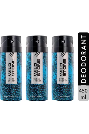 Wild Stone Men Pack of 3 Hydra Energy Deodorant - 150 ml each