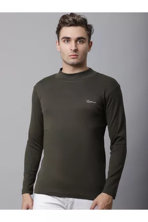 Rodamo Men Grey Slim Fit Cotton T-shirt