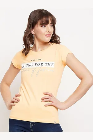 Duke Yellow Print Top