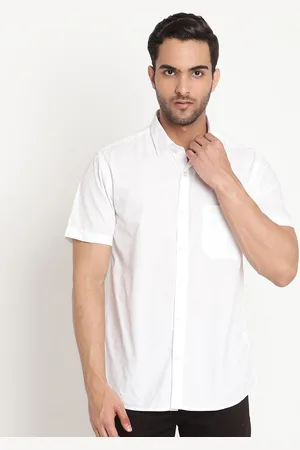 CANTABIL Men White Original Semi Sheer Casual Shirt