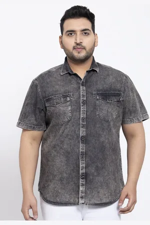 Pluss Men Denim Shirt