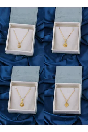 Brandsoon Set Of 4 Gold-Plated Brass Chain