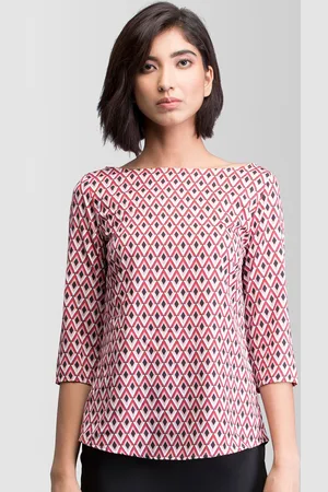 FableStreet Women Red Printed Top