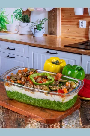 Roxx Transparent Borosilicate Glass Loaf Baking Dish Storage Container 1800ml