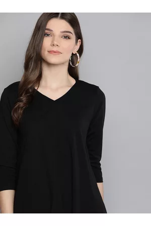 Chemistry Women Black Solid Top