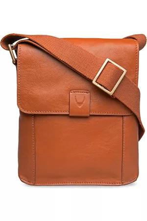 Hidesign Men Tan Brown Solid Messenger Bag