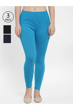 GRACIT Women Pack of 3 Solid Ankle-Length Leggings