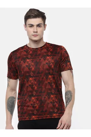 Wildcraft Men Red Printed T-shirt