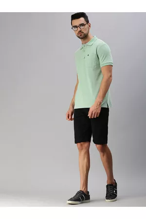ONN Men Green Polo Collar T-shirt