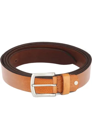 WildHorn Men Tan & Brown Solid Leather Belt