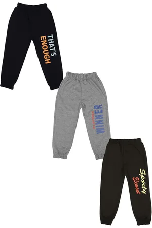 Cremlin Clothing Pack Of 3 Unisex Kids Multicoloured Printed Joggers