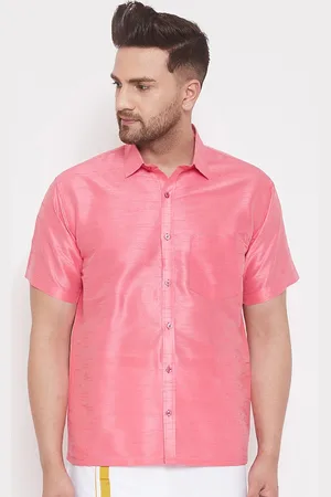 Vastramay Men Pink Casual Shirt