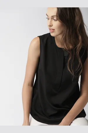 Mast & Harbour Women Black Solid Top