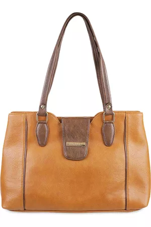 Metro Tan Structured Shoulder Bag