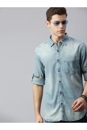 Buy Roadster Denim & Jeans Shirts for Men Online