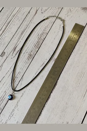 EL REGALO Women Blue & Black Evil Eye Bohemian Necklace