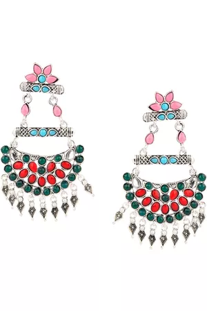 DESI COLOUR Multicoloured Contemporary Chandbalis Earrings