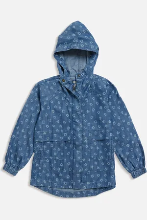 Pepe Jeans Girls Blue Checked Tailored Jacket