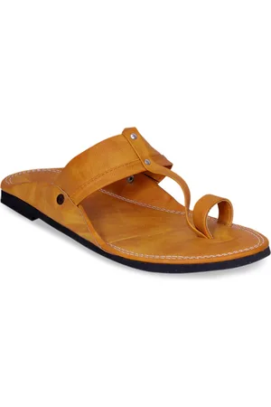PANAHI Men Camel Brown Sandals