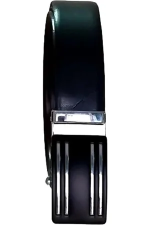 Ultimo Men Black Textured Formal Belt