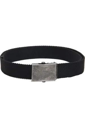 Calvadoss Boys Black Cotton Canvas Belt