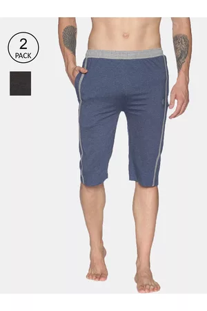 dollar Men Multicoloured Solid Regular Fit Lounge Shorts