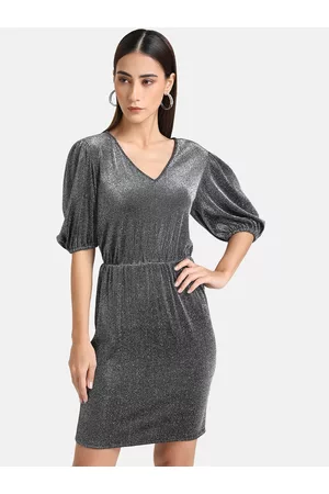 Kazo Black Sheath Dress
