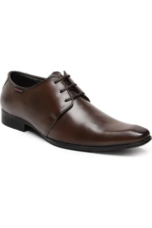 Red Chief Men Brown Formal Leather Derby Shoes