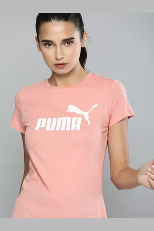 PUMA Women Pink ESS Round Neck T-shirt