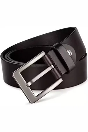 KAEZRI Men Brown Printed Leather Formal Belt