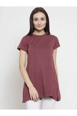 Kalt Women Maroon Solid Tunic