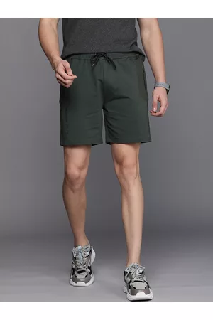 Louis Philippe Men Grey Slim Fit Sports Shorts