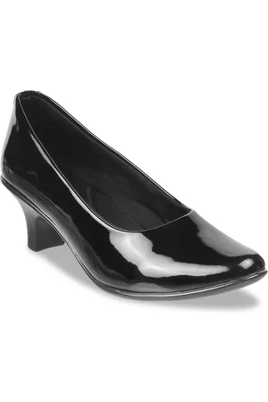 Metro Women Black Block Pumps