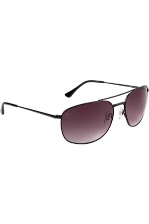 Xpres Unisex Brown Lens & Black Square Sunglasses with UV Protected Lens