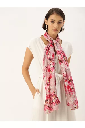 DressBerry Women Pink Printed Scarf