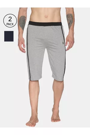 dollar Men Multicoloured Solid Regular Fit Lounge Shorts