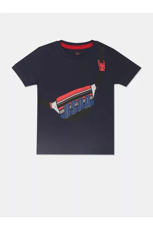U.S. Polo Assn. U S Polo Assn Boys Blue Printed T-shirt