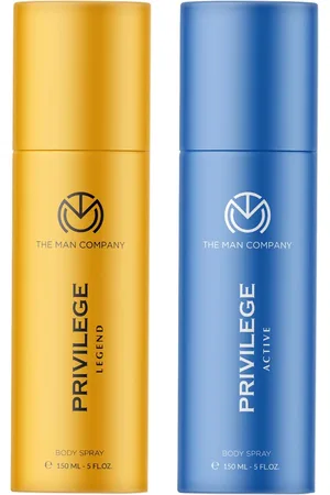 THE MAN COMPANY Men Set of 2 Privilege Body Sprays - Legend & Active - 150 ml each